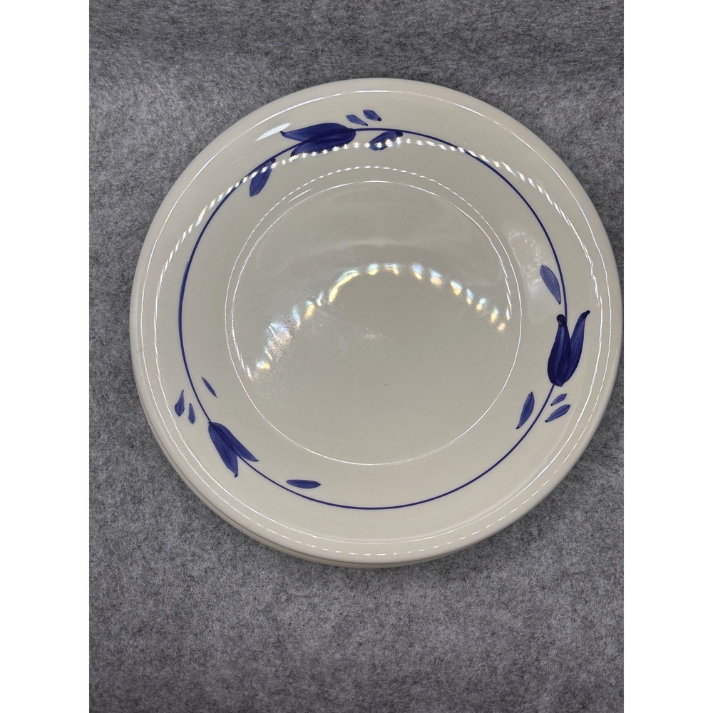 San Marciano Ceramiche Italian Blue Tulip Salad Plates‎ Set of 2 Made in Italy